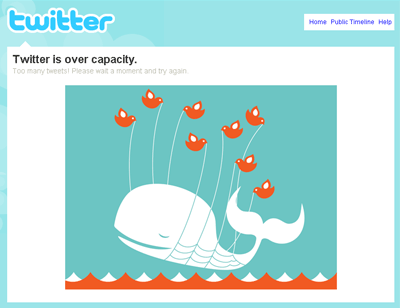 Twitter Over Capacity Whale