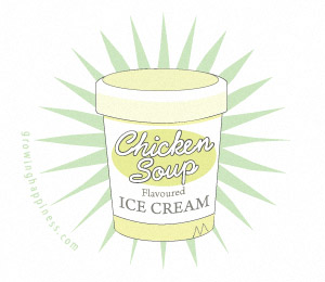 Chicken soup ice cream?