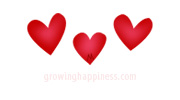 Red hearts - love, hugs and kisses